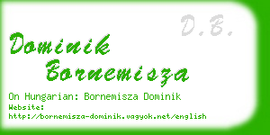 dominik bornemisza business card